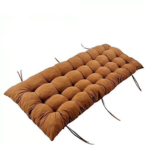 Coussin de banc épais 130x53x8 cm antidérapant avec sangles de fixation