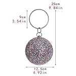 Tngan-Ball-Shape-Clutch-Purse-Party-Handbag-Rhinestone-Ring-Handle-Evening-Bag