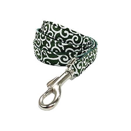 Amazon 首輪処 犬用 リード おしゃれかわいい唐草模様 グリーン 伝統的な美しい和柄がお散歩中も目をひく 京都直送の唐草生地使用 S グリーン 首輪処 リード 通販