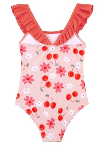 Image of DAXIANG Girls Ruffles One Piece Swimsuits Quick Dry Beach Sport Swimwear Toddler Kids Mermaid Unicorn Bathing Suit 4-10 Years