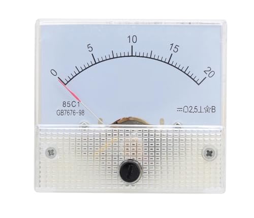 Ampèremètre 85C1 DC 0-20A aiguille pour mesure de courant de circuit électrique de tableau