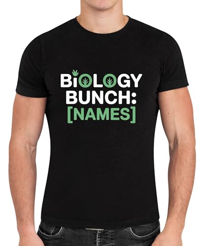 Partnership Tee with Name Connection Relationship Groups Science - Biology Bunch Black