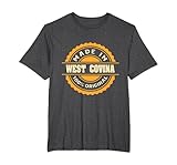 West Covina City Hometown West Covina T-Shirt, Men's Big and Tall, Dark Heather Grey, 4X Tall