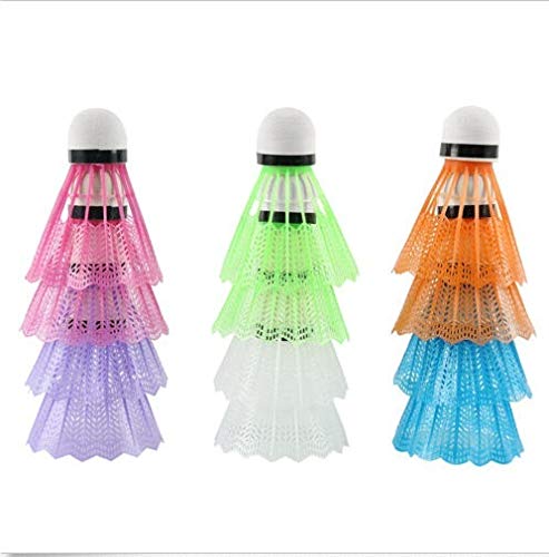 Spocco® 6-Pack Colorful Plastic Shuttlecocks Badminton Ball for Indoor and Outdoor Sport Training Game-image-5