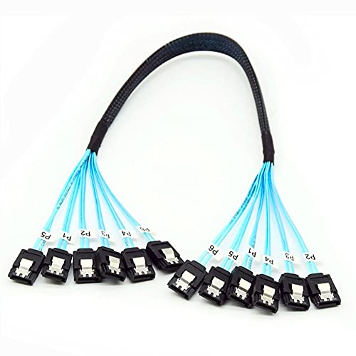Cable SATA III 7 Pin a 7 Pin para disco duro 1m miniatura 6