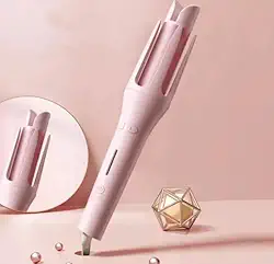 Modelador Giratório de Cachos Automático Ondulação Ferro Premium Alta Perfomance (Rosa)