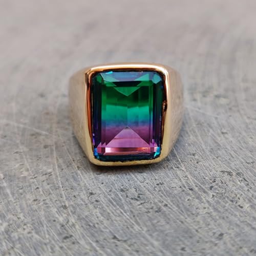 Signet Men Ring, Handmade Alexandrite Ring, 925 Solid Sterling Silver, Gemstone Ring, Heavy Ring For Him, Gift Ring3