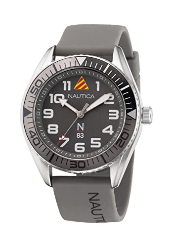 Nautica Reloj N83 Finn World Caballero NAPFWF202, Gris, Casual