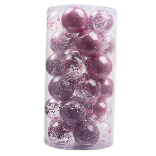 Boules de Noël roses incassables pour décorer sans risque de casse