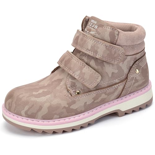 Botas de trabalho para caminhadas infantis TZJS para meninos e meninas, botas de cano curto impermeá