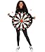 Tipsy Elves Halloween Men’s Dart Board Costume - One Size Adult Interactive Game Outfit - Adjustable Straps and Included Balls