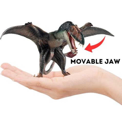 Image of FUNFOB Dinosaur Toy Figure Width-16cm Pterodactyl Dinosaur Toys for Kids & Adults PVC Multicolour | Flying Dino