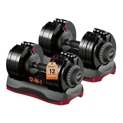 ATIVAFIT Adjustable Dumbbells