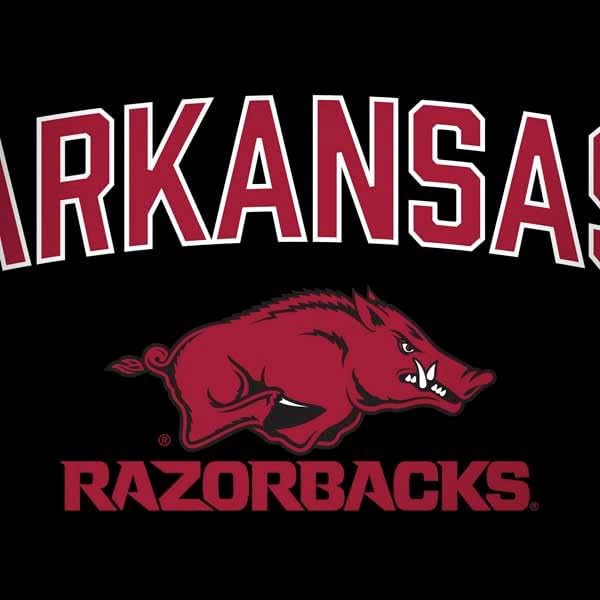 Skinit Decal Laptop Skin Compatible with Alienware M16 R2 Gaming Laptop - Officially Licensed University of Arkansas-Fayetteville Razorbacks Black Design
