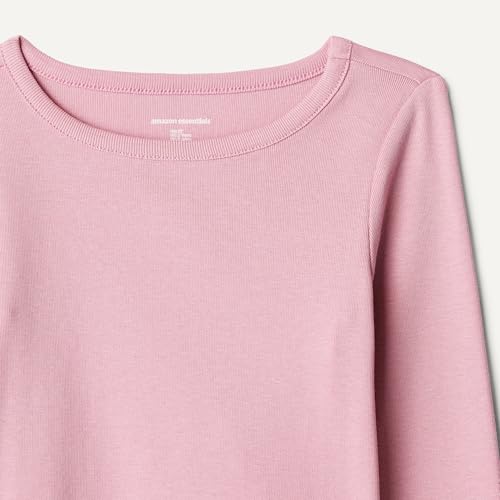 Image of Amazon Essentials Girls and Toddlers' Long-Sleeve Cropped Rib Top