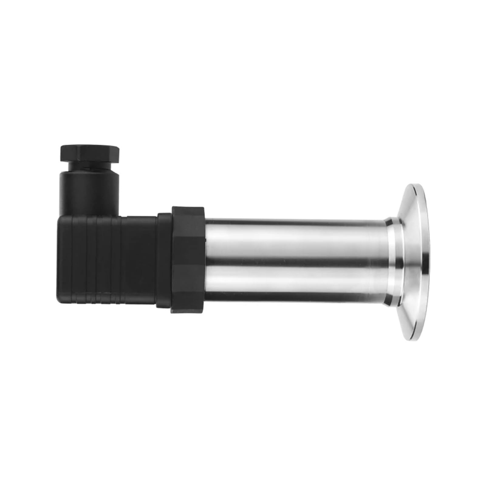 JJHQOKYNA Pressure Transmitter 4-20ma 0-5v 0-10v Flat Film Horizontal Ferrule Sensor Stainless Steel Shell Clamp(0-16mpa)