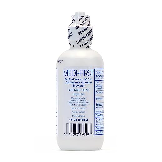 Medi-First Eyewash, Eye Rinse and Protection, First Aid Supplies, 4 Oz.