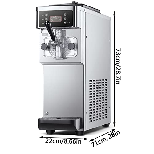 HYQNG Kommerzielle Eismaschine, 1200 W Professionelle Eismaschine, Schnelles Einfrieren Mit Einem klick Und Automatische… – Bild 8
