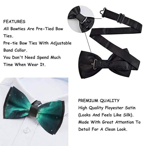 Classic Men’s Bow Tie, Adjustable Pre-tied Soft for Wedding Banquet and Graduation 5