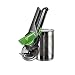Simposh Multi-Functional Can & Jar Opener - Portable Adjustable Manual Handheld All-In-One Opener for Cans Jars Metal Bottle & Plastic Screw Caps Pull Tab Cans Tin Can Lids. Safe-Smooth lid edges