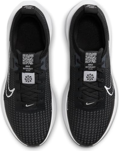 NIKE Interact Run Mens Road Running Shoes FD2291-001 (Black/White-Anthracite), Size 124