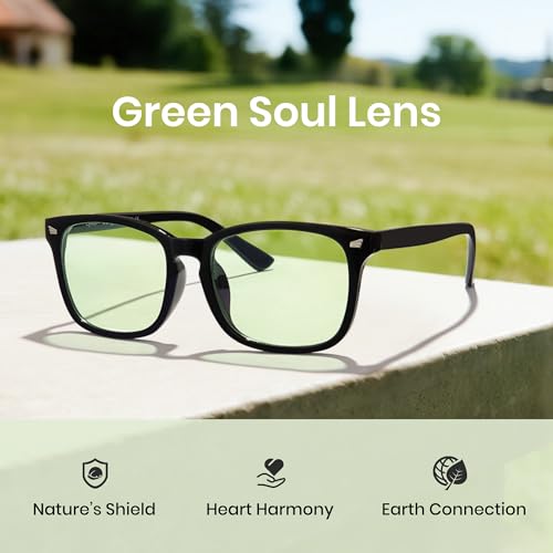 Image of Cyxus Blue Light Glasses Men Women Reduce Eye Strain UV400 Protection 8082 | Eye Protection,Classic Sqaure Frame,Ideal for Computer Screen Office Work Daily Wear