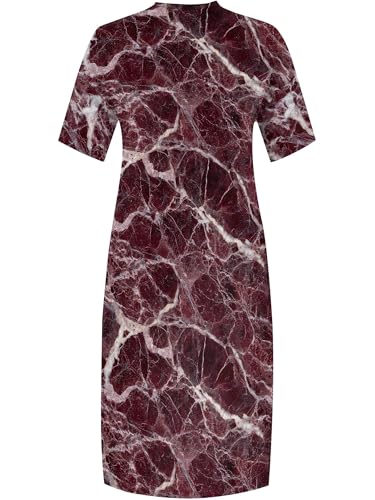 Image of PinkPatty Women's Plus Size Short Sleeve Maxi Dress Casual Loose V Neck Long Dress with Pockets