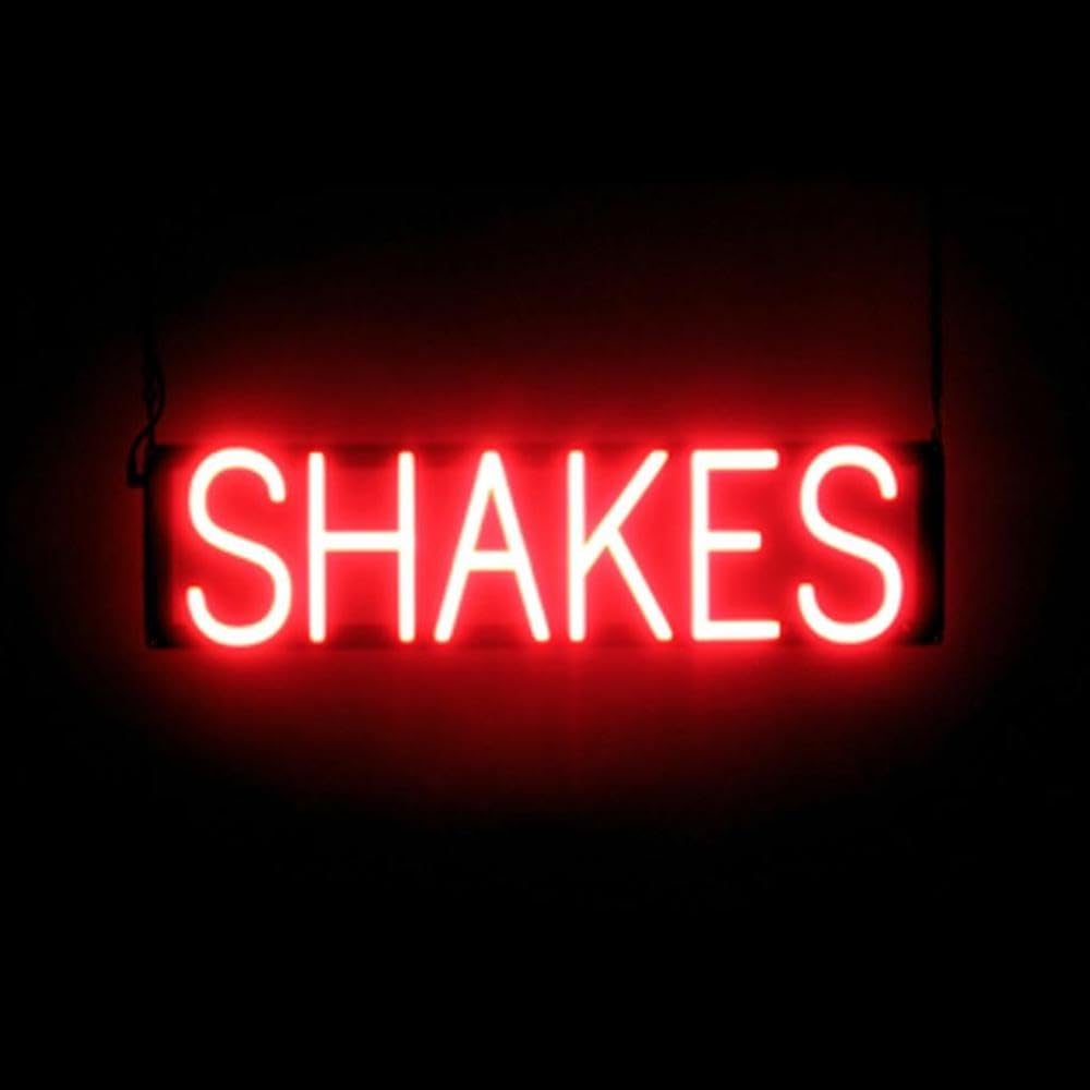 Red LED EAT & DRINK Sign, Neon Sign Look with LED Lights Red LED EAT & DRINK Sign, Neon Sign Look with LED Lights