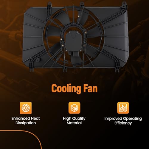 Image of maXpeedingrods Radiator and Condenser Fan Assembly w /Brushless Motor for Honda CR-V 2020 2021 2022 2.0L, HO3115180 190155TZH01 190205TZH01