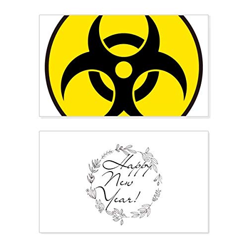 Tarjeta de felicitación Danger Chemical Toxic ideal para regalar en Año Nuevo