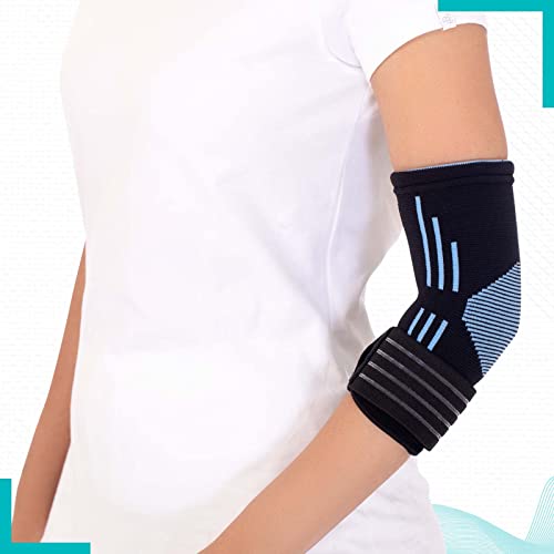 Image of beatXP 3D Elbow Support for Gym (Pack of 1) - Elbow Compression Sleeves for Pain Relief, Tendonitis, Tennis Elbow, Cricket, Arthritis & Joint Inflammation