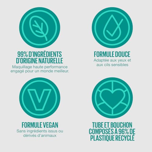 Maybelline New York Mascara Volume Enrichi en Beurre de Karité Brosse en Fibres Végétales Edition Mega Mousse Teinte : Brownish 03 - vue 7