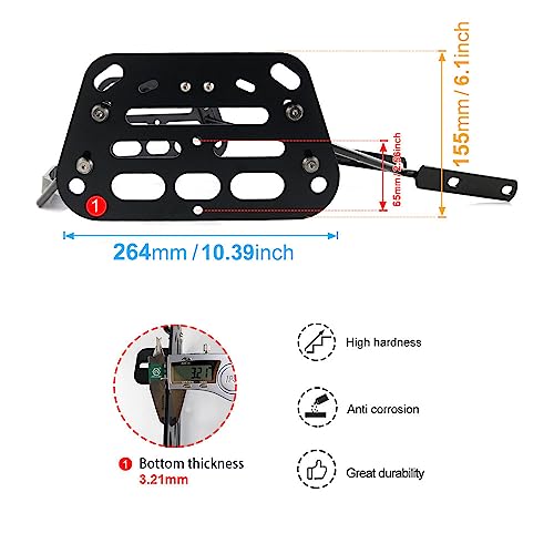 Xitomer soporte para alforjas de motocicleta, compatible con CB500X 2013-2024 miniatura 4