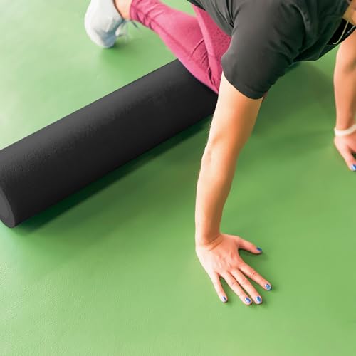 Rodillo de espuma sólida GLEAVI EPP para músculos y masajes, rodillo de yoga y masaje de 15 x 60 cm para relajación corporal completa y de piernas, accesorio de fitness para ejercicios en espalda y pies miniatura 4