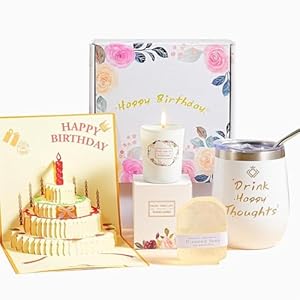 Happy Birthday Gifts for Women, Surprise Her with Unique Spa Gift Baskets Set, Birthday Gifts Baskets Ideas for Mom, Sister, Ladies, Coworker, Female Friends, and Best Friend.