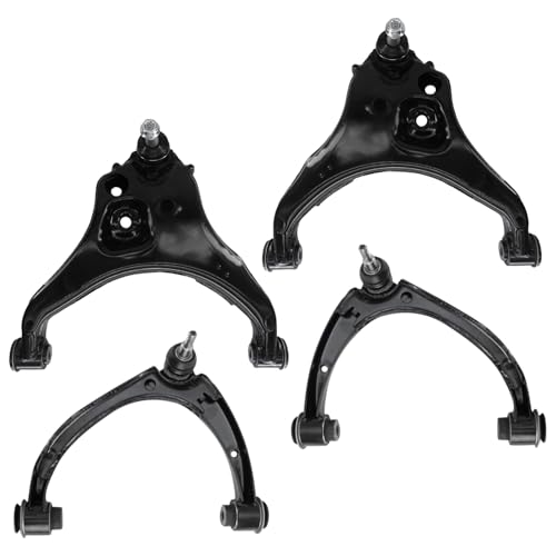 Image of Detroit Axle - 4pc Front Control Arms for 2015-2020 Chevrolet Colorado GMC Canyon, Upper and Lower Control Arms with Ball Joint Assembly 2016 2017 2018 2019 Replacement