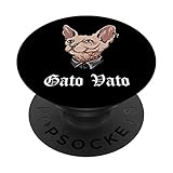 Gato Vato Cholo Gangster Cat PopSockets Grip and Stand for Phones and Tablets