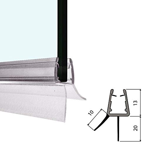 Guarnizione Sottoporta Box Doccia 220cm Trasparente - Per Vetri 6-8mm Con Doppia Aletta - Foto 12