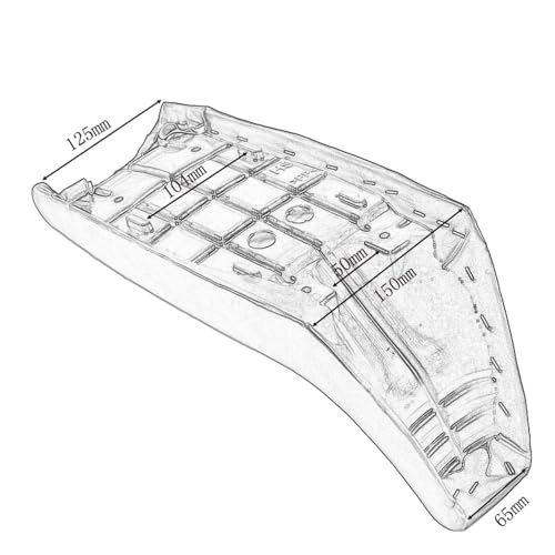 Asiento de cuerpo para PW50 sillín de repuesto con acabado resistente 4