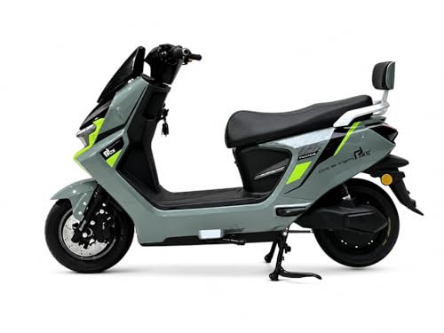 Image of EOX DRIFTER Electric Scooter for Adults | 48V Removable Lithium Battery | 50-70 km Long-Range Ride | Lightweight Non-RTO E-Scooter | 180 kgs Weight Capacity (OLIVE BLAST)