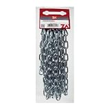 1PEZZO CATENA GENOVESE ZINCATA PRETAGLIATA 4 MM N 19 (2,5 M)