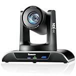 Tenveo 4K NDI PTZ Camera, 20X Optical Zoom, AI Auto Tracking, LAN/USB3.0/HDMI PoE PTZ Camera IP Live Streaming for Church Services Worship Video Conference Live Events Youtube OBS
