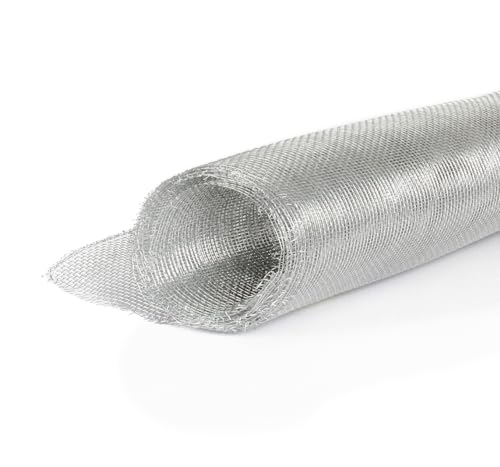 Rouleau Toile Moustiquaire robuste anti-insectes rigide en aluminium - Protection pour animaux, chat, chien. (1m x 10m)