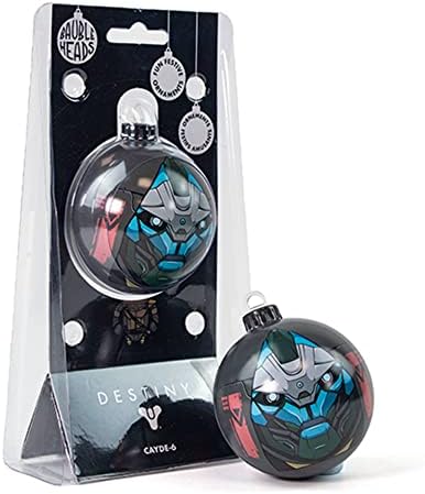 Numskull Bauble Heads Official Destiny 2 Cayde-6 Christmas Tree Decoration Ornament - Metal Christmas Bauble Ball Hanging Decor