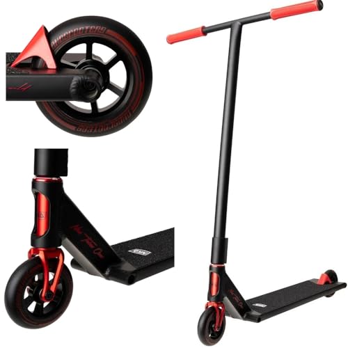 NKD Rallye V4 Trottinette Freestyle – Guidon 360°, Roulements ABEC-9, Alu 6061 – Hauteur 83 Cm, Plateau 120×500 Mm, Roues 110 Mm – Charge 100 Kg