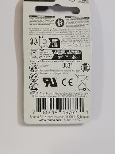 Batería de Litio Renata CR1216 3V miniatura 2