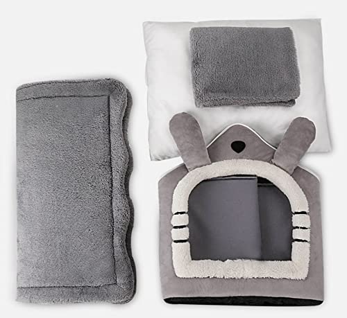 PetPhindU Hundehäuser Weiche Innen Im Innenraum Geschlossene Zelthütten Warm Höhlenhund Hunde Zwinger Haus Winter Warmer Kleiner Hund Teddy Four Seasons Universal Abnehmbar und Waschbarer Hund Haus