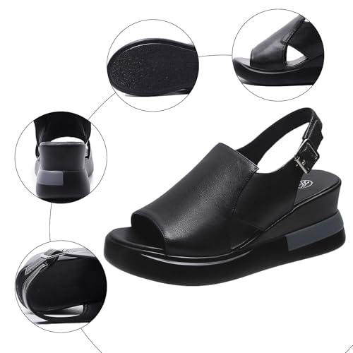 Womens Sport Sandals Summer Fashion Adjustable Straps Hook and Loop Womens Sandals Open Toe Casual Outdoor Sports Wedges2