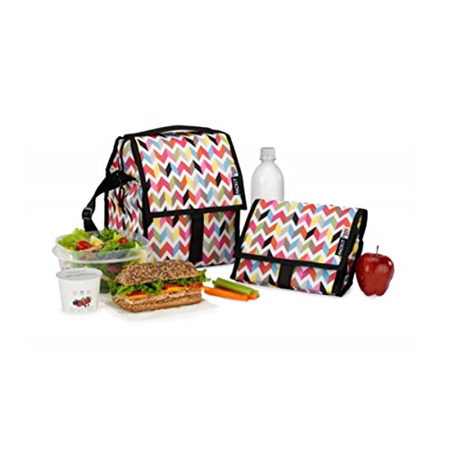 PackIt Freezable Deluxe Large Lunch Bag with Shoulder Strap, Ziggy