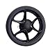 1pair Stroller Wheel for Stokke Xplory V3 V4 V5 V6 Dsland Pushchair Back One Rear Rubber Tire Baby Buggy Replacement Accessories(V5V6 Black)